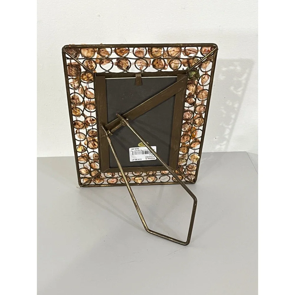 Sonoma Life + Style Picture Frame  4x6 Bronze‎ Shell Coastal Boho Decor